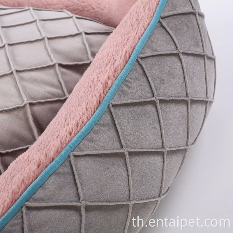 Blue Chunded Pet Bed Bed สไตล์ใหม่ที่กำหนดเองผลิตภัณฑ์สุนัข